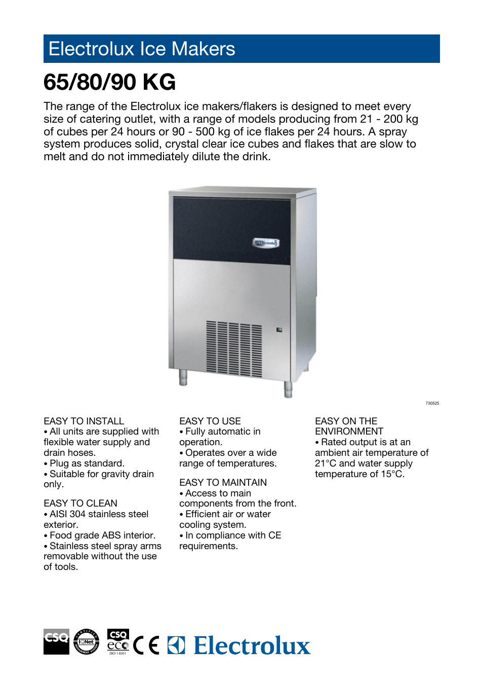 Electrolux 730529 User Manual | 2 pages