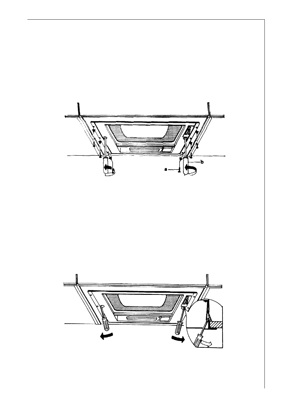 Removing the hood from cabinet | Electrolux DL 4150 User Manual | Page 17 / 20