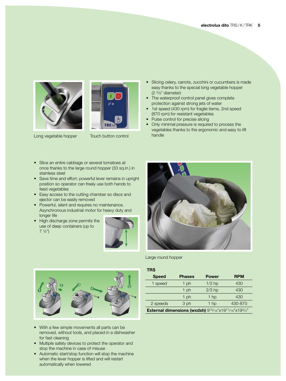 Electrolux Dito TRS 45 User Manual | Page 5 / 12