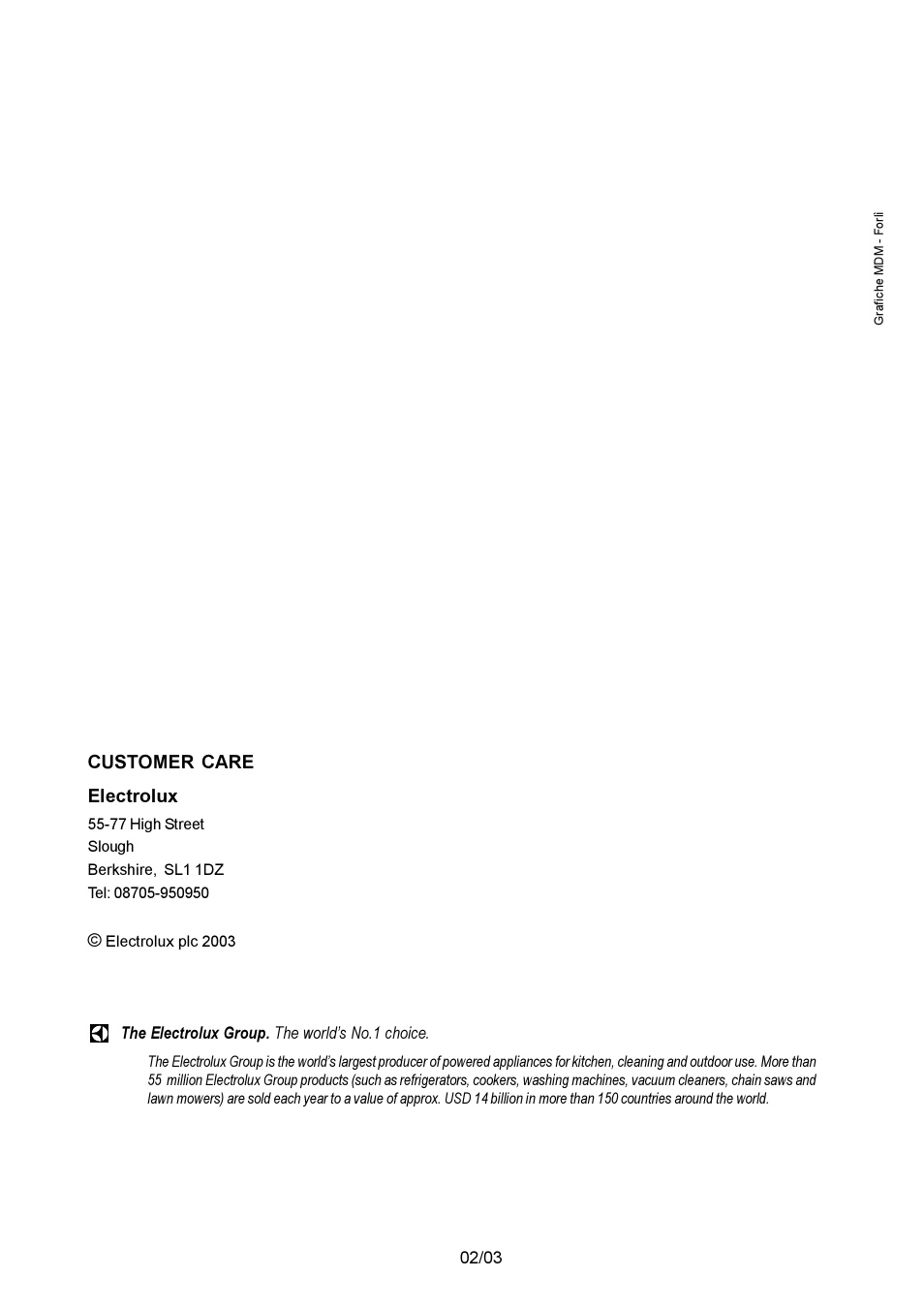 Electrolux EHG 770 User Manual | Page 16 / 16