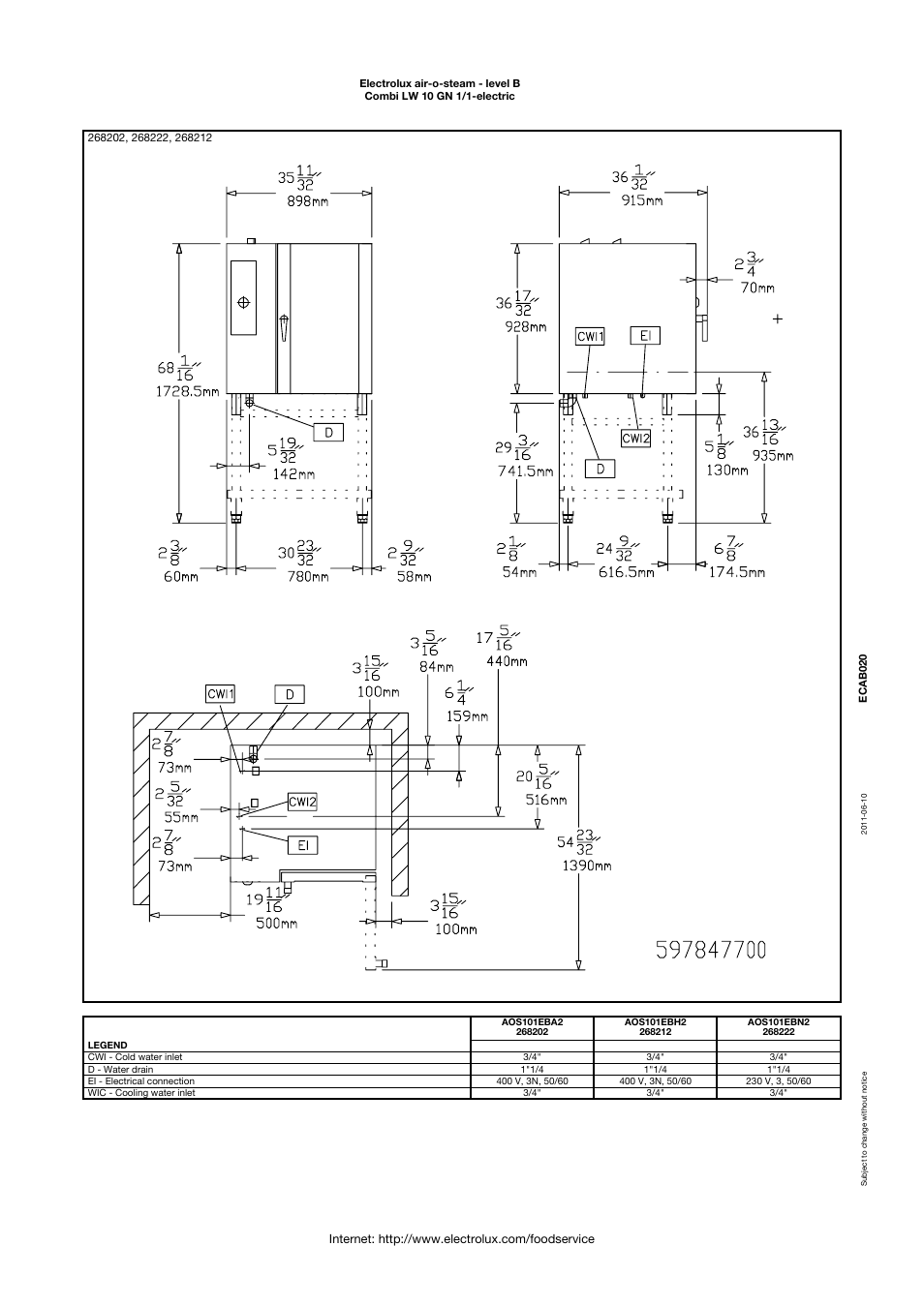 Electrolux Air-O-Steam  AOS101EBA2 User Manual | Page 4 / 4