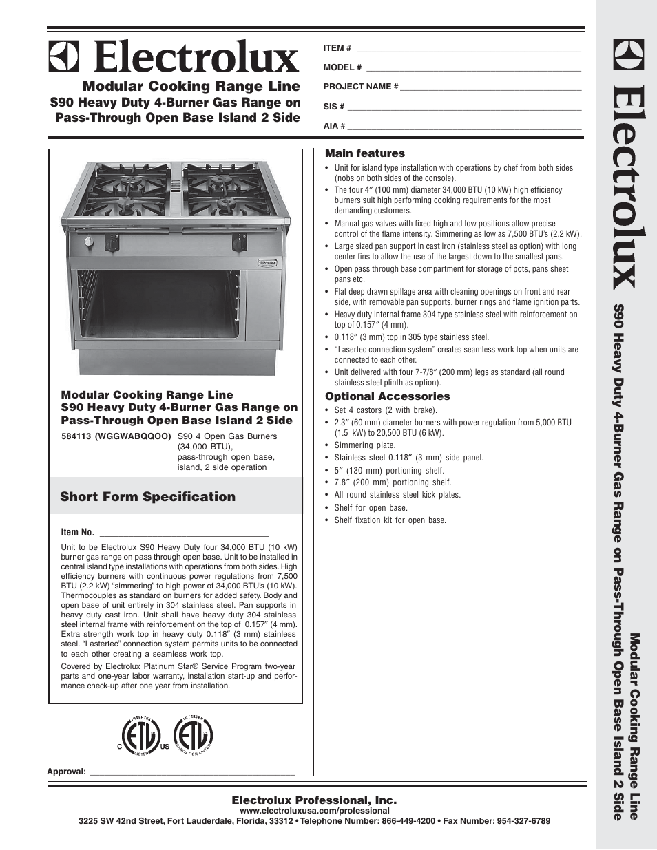 Electrolux WGGWABQQOO User Manual | 2 pages