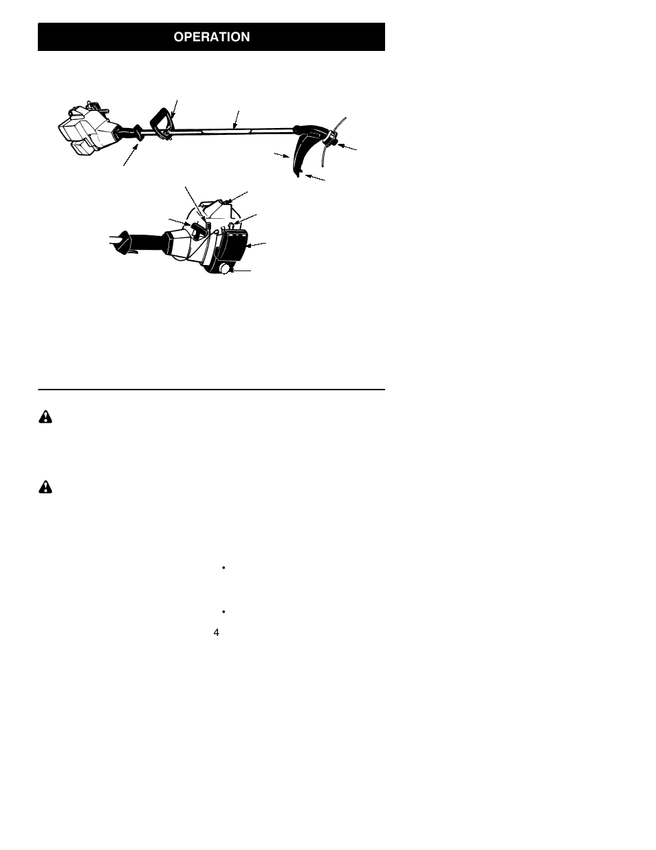 Operation | Electrolux WEEDEATER User Manual | Page 4 / 11