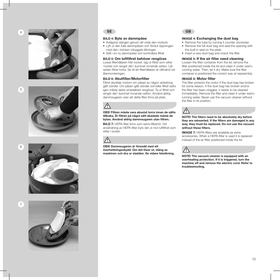 Electrolux PRO Z951 User Manual | Page 10 / 18