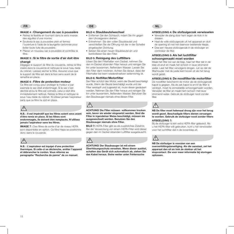 Electrolux PRO Z951 User Manual | Page 11 / 18