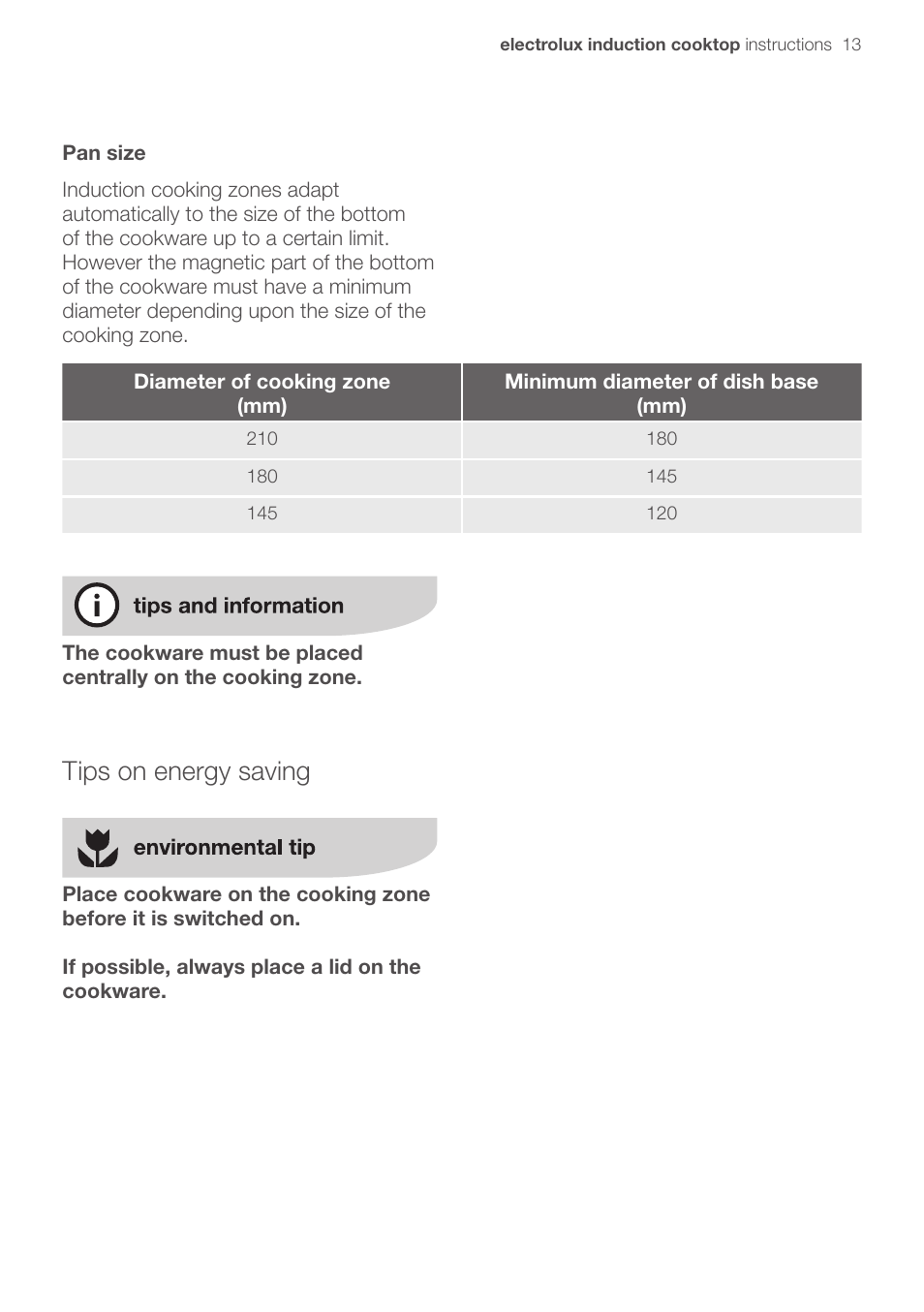 Tips on energy saving | Electrolux EHD90LLUM User Manual | Page 17 / 30