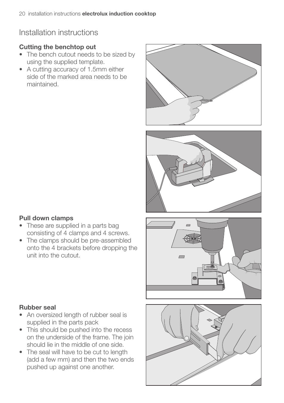 Installation instructions | Electrolux EHD90LLUM User Manual | Page 24 / 30
