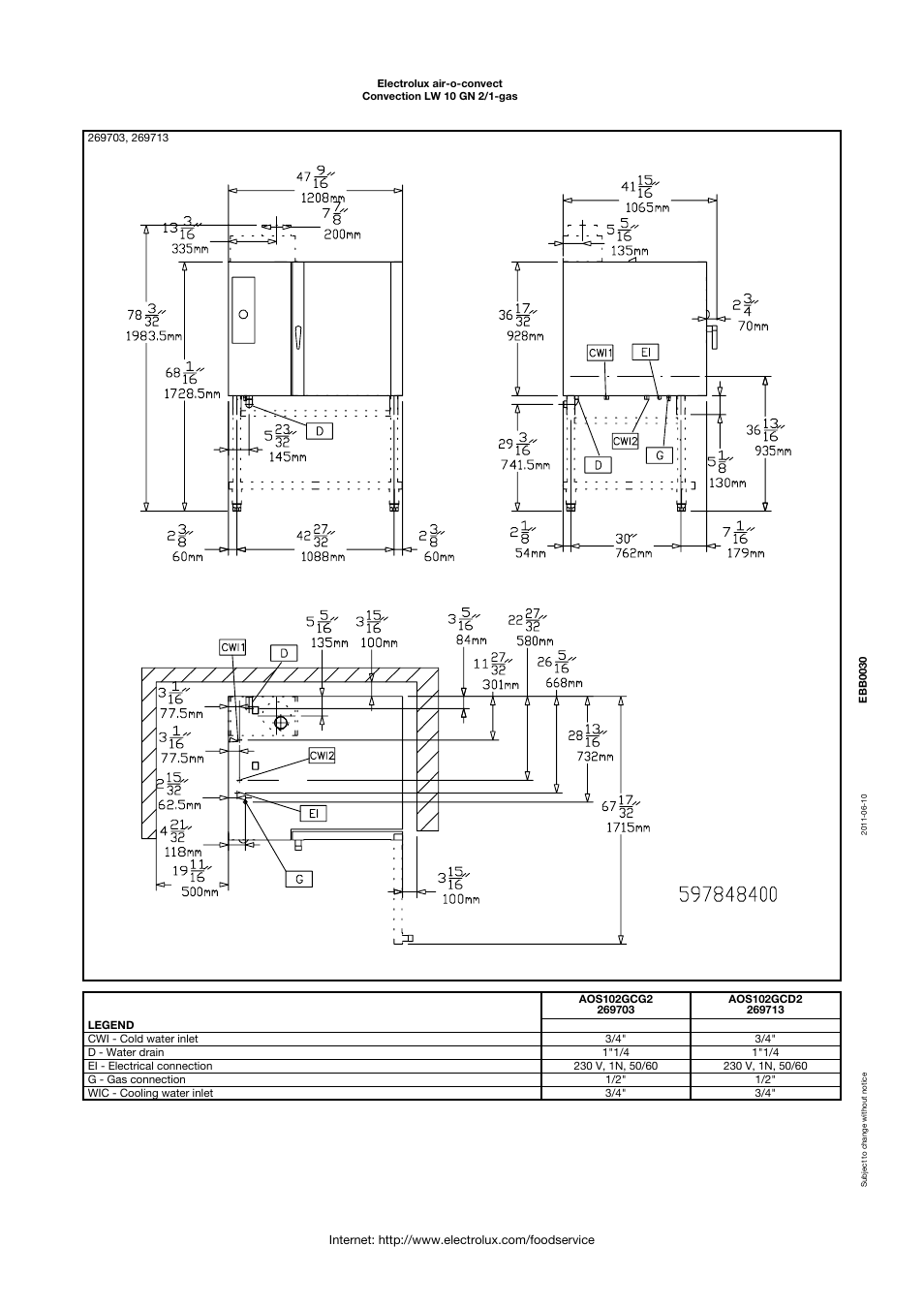 Electrolux Air-O-Convect AOS102GCD1 User Manual | Page 4 / 4