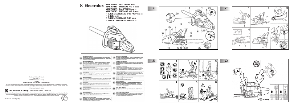 Electrolux Euromac S42 User Manual | 9 pages