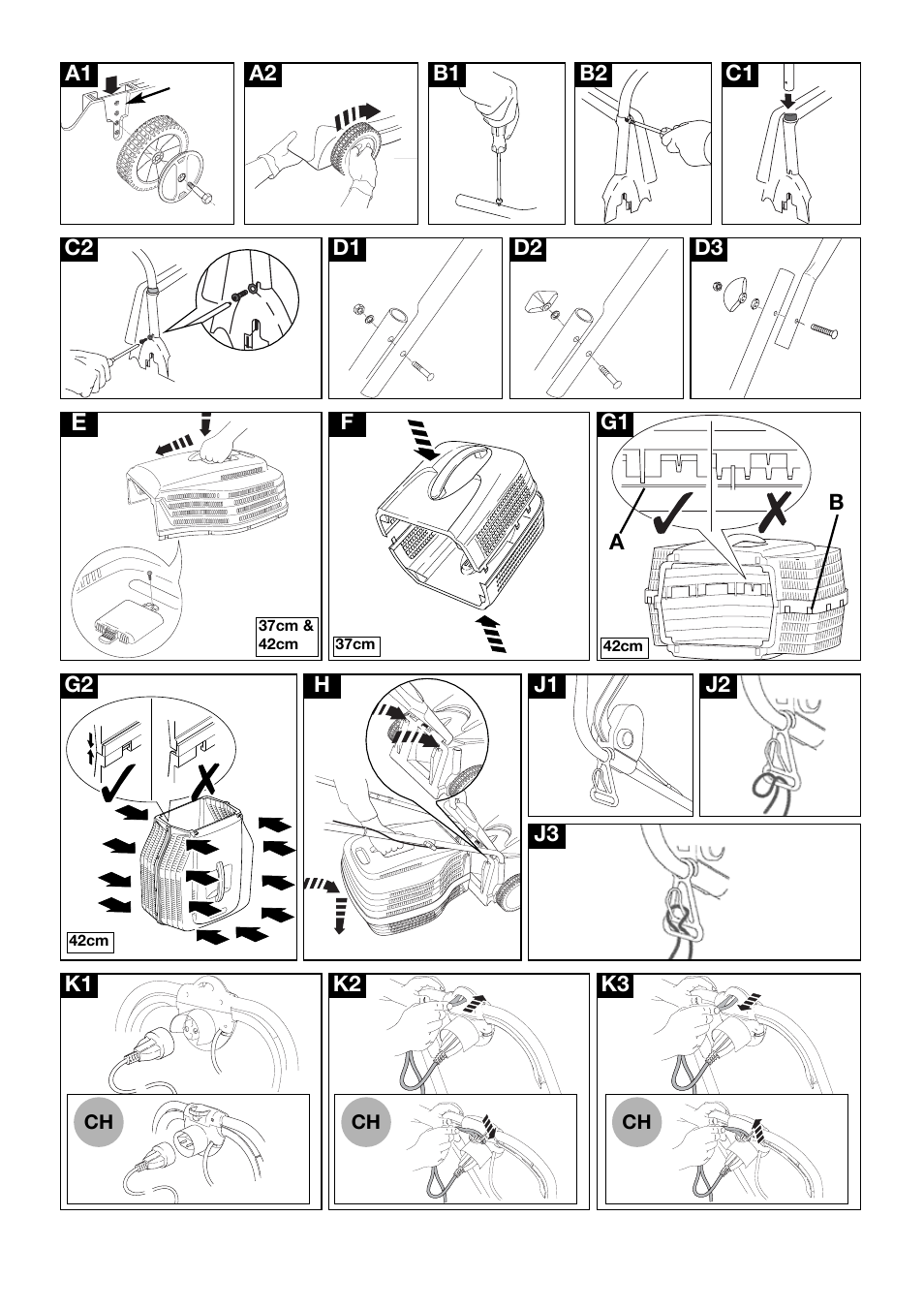 Electrolux ELECTRIC WHEELED Rotary Lawnmower User Manual | Page 2 / 8