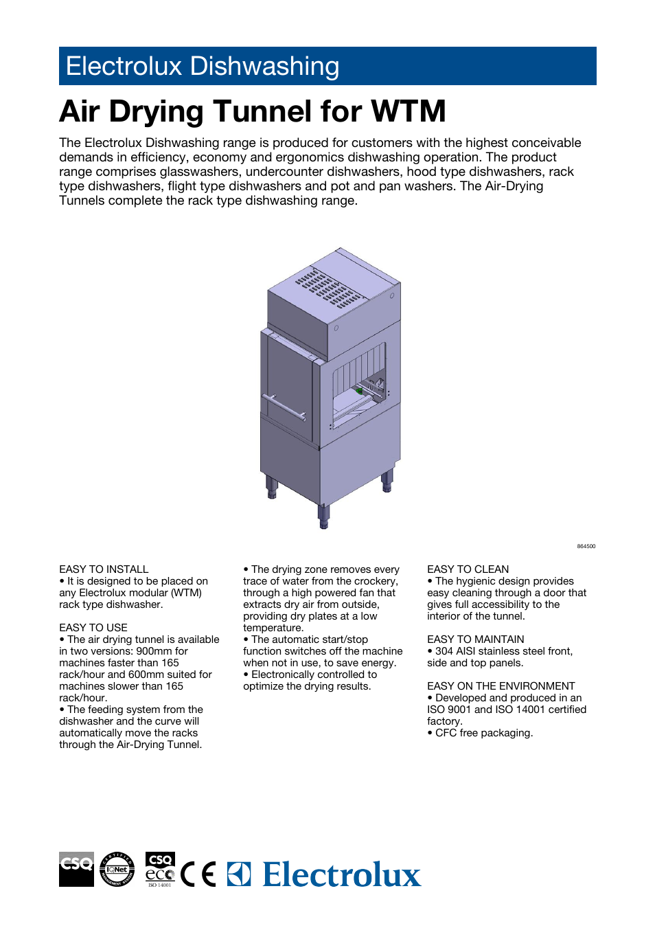 Electrolux 864501 User Manual | 6 pages