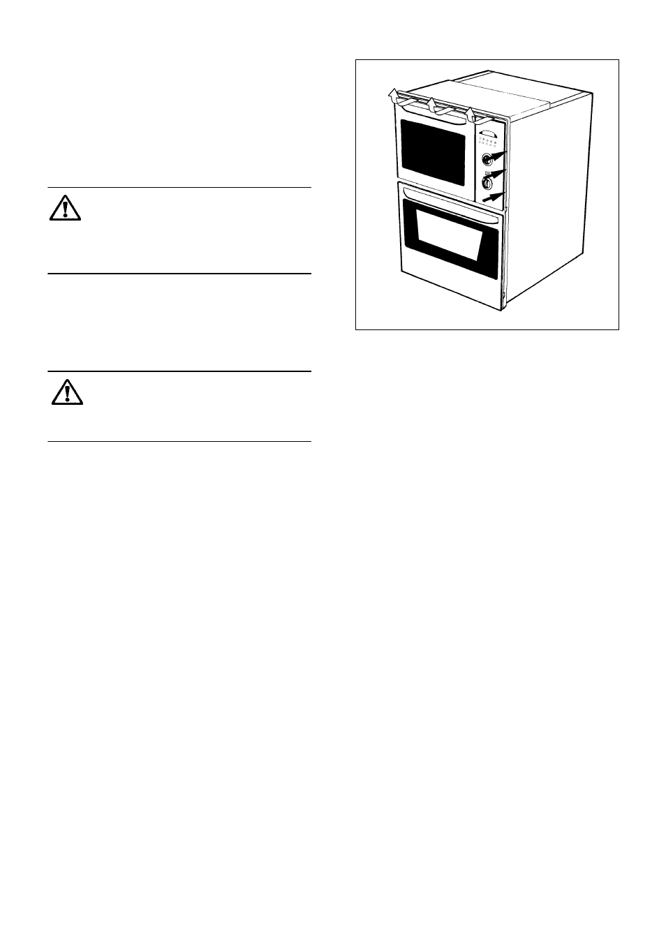 Control panel indicator neon, The cooling fan for the controls | Electrolux EDB705 User Manual | Page 6 / 44