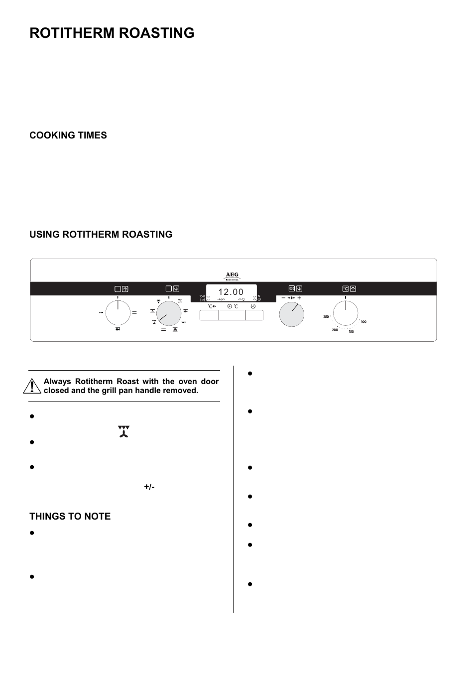 Rotitherm roasting | Electrolux COMPETENCE D5701-5 User Manual | Page 28 / 48