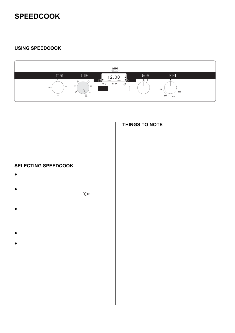 Speedcook | Electrolux COMPETENCE D5701-5 User Manual | Page 30 / 48