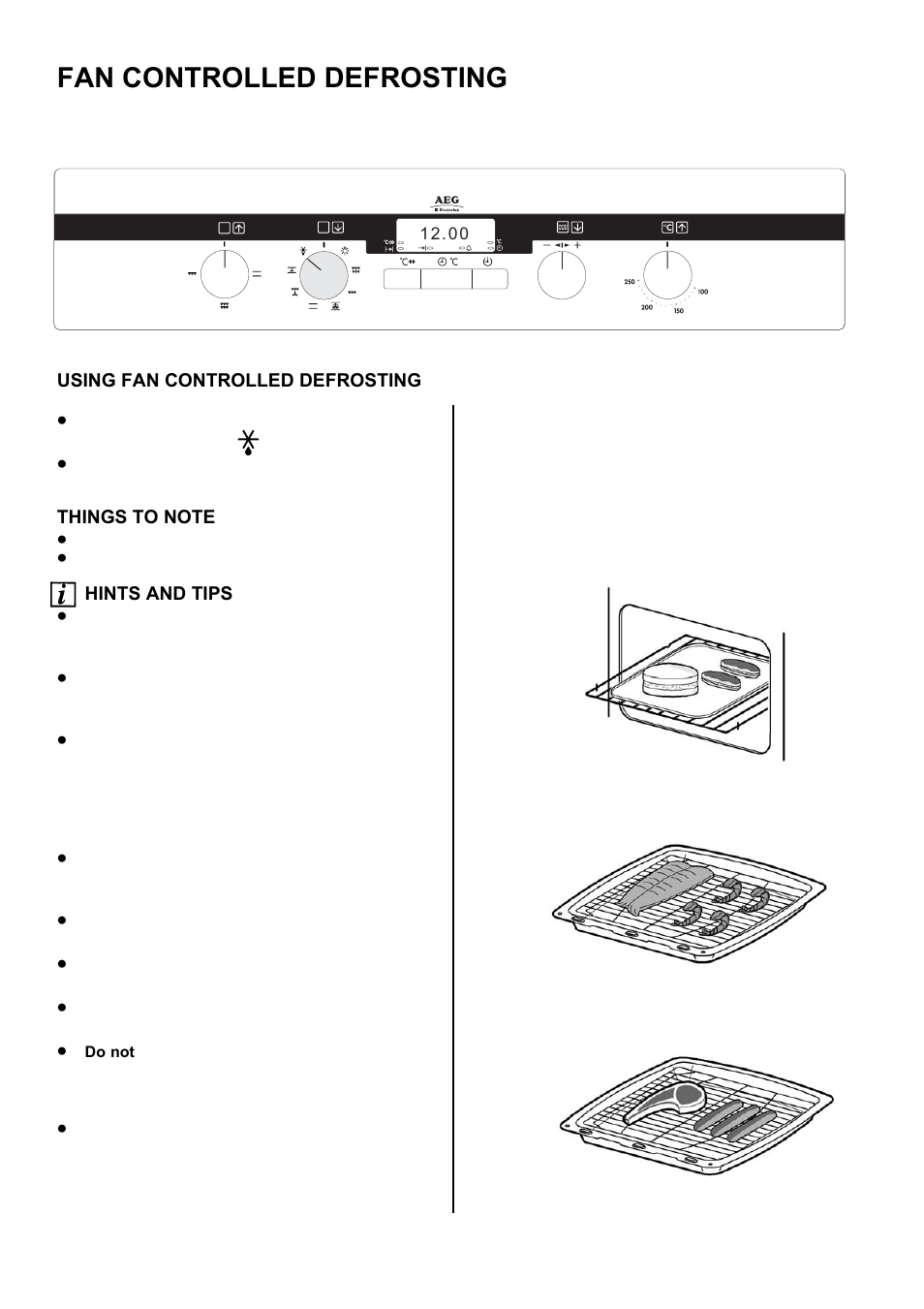 Fan controlled defrosting | Electrolux COMPETENCE D5701-5 User Manual | Page 31 / 48