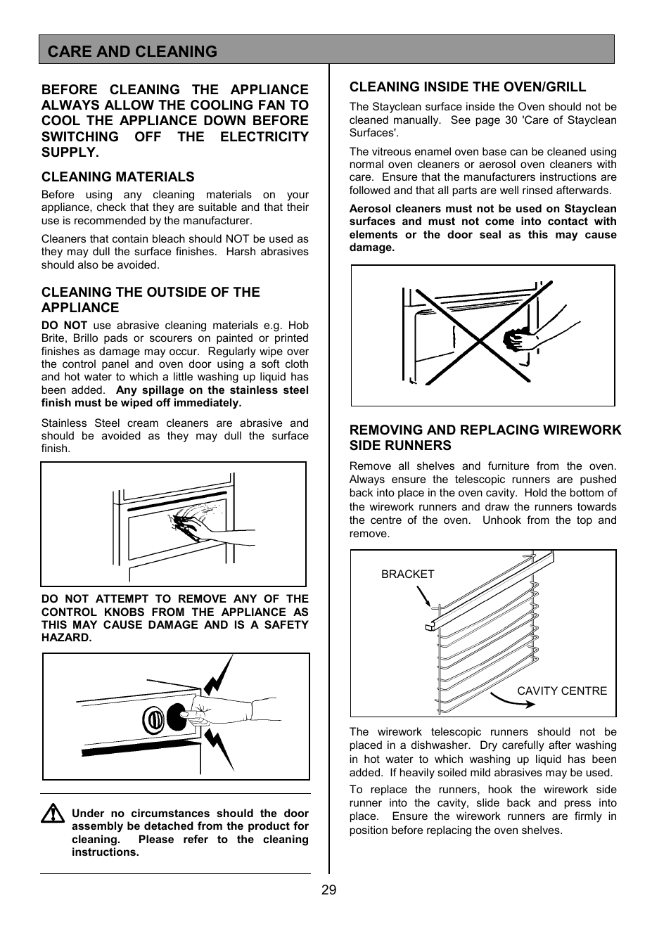 Care and cleaning | Electrolux U24292 EOS 5330L User Manual | Page 29 / 36
