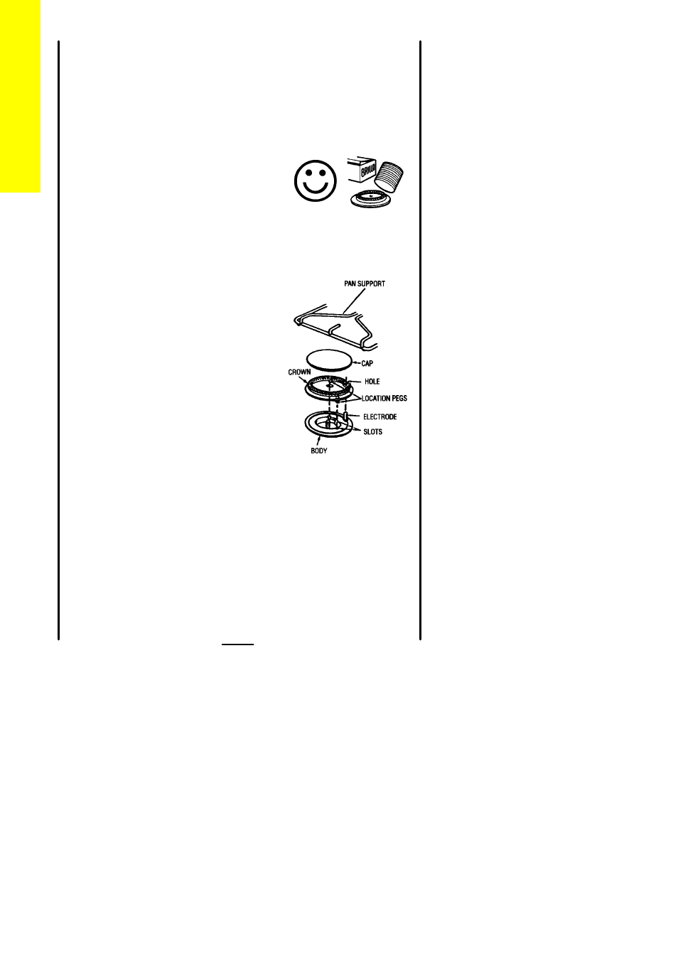 When replacing hotplate burner parts, The grill | Electrolux 60 TC User Manual | Page 28 / 52