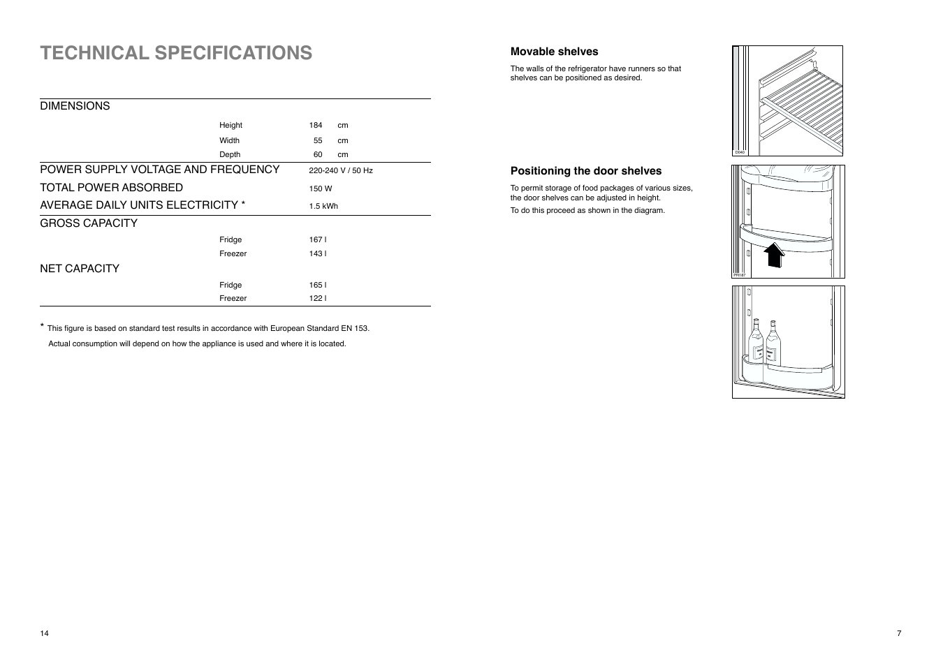 Technical specifications | Electrolux ER 8126 B User Manual | Page 14 / 20