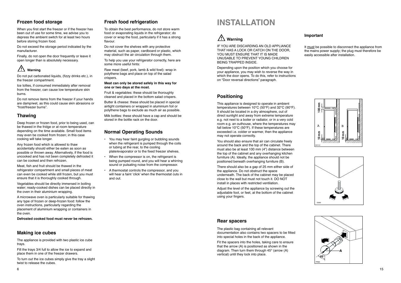 Installation | Electrolux ER 8126 B User Manual | Page 6 / 20