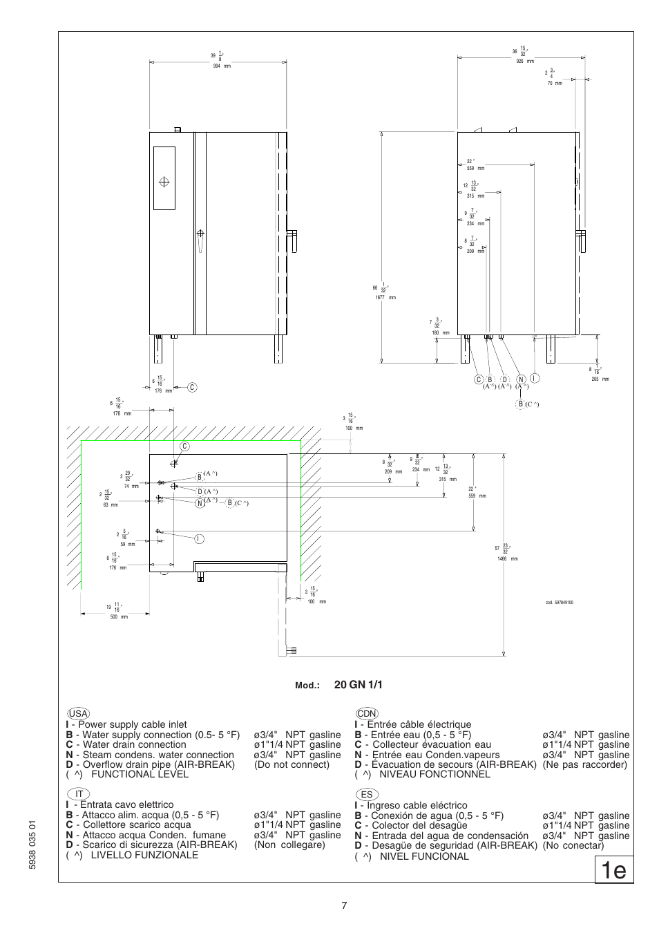 20 gn 1/1 | Electrolux 269092 User Manual | Page 15 / 38