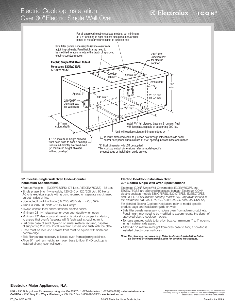 Electrolux major appliances, n.a | Electrolux E36DD75ESS/36 User Manual | Page 3 / 4