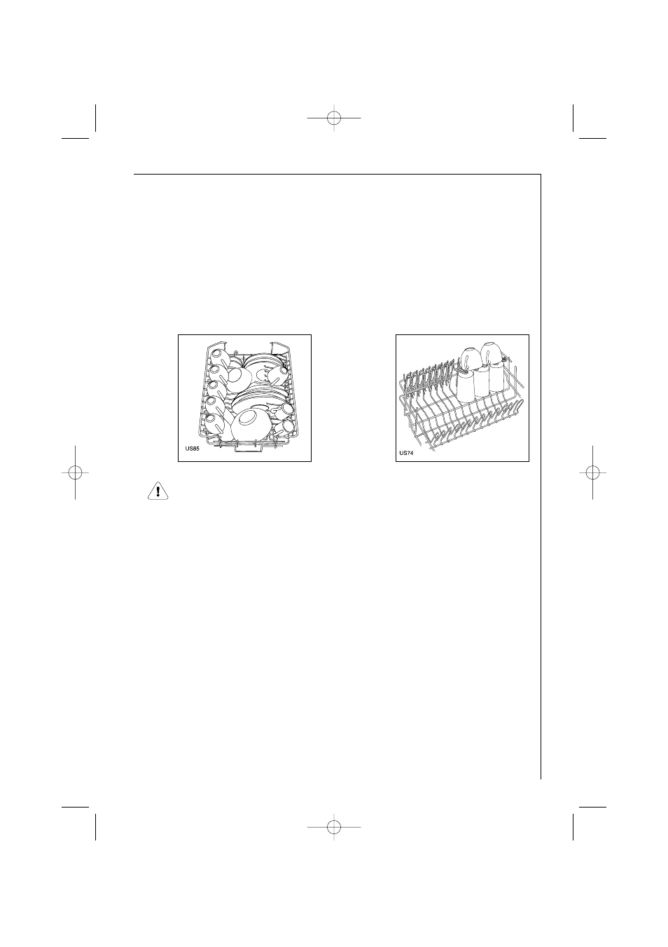 The upper basket | Electrolux 54750 User Manual | Page 21 / 52