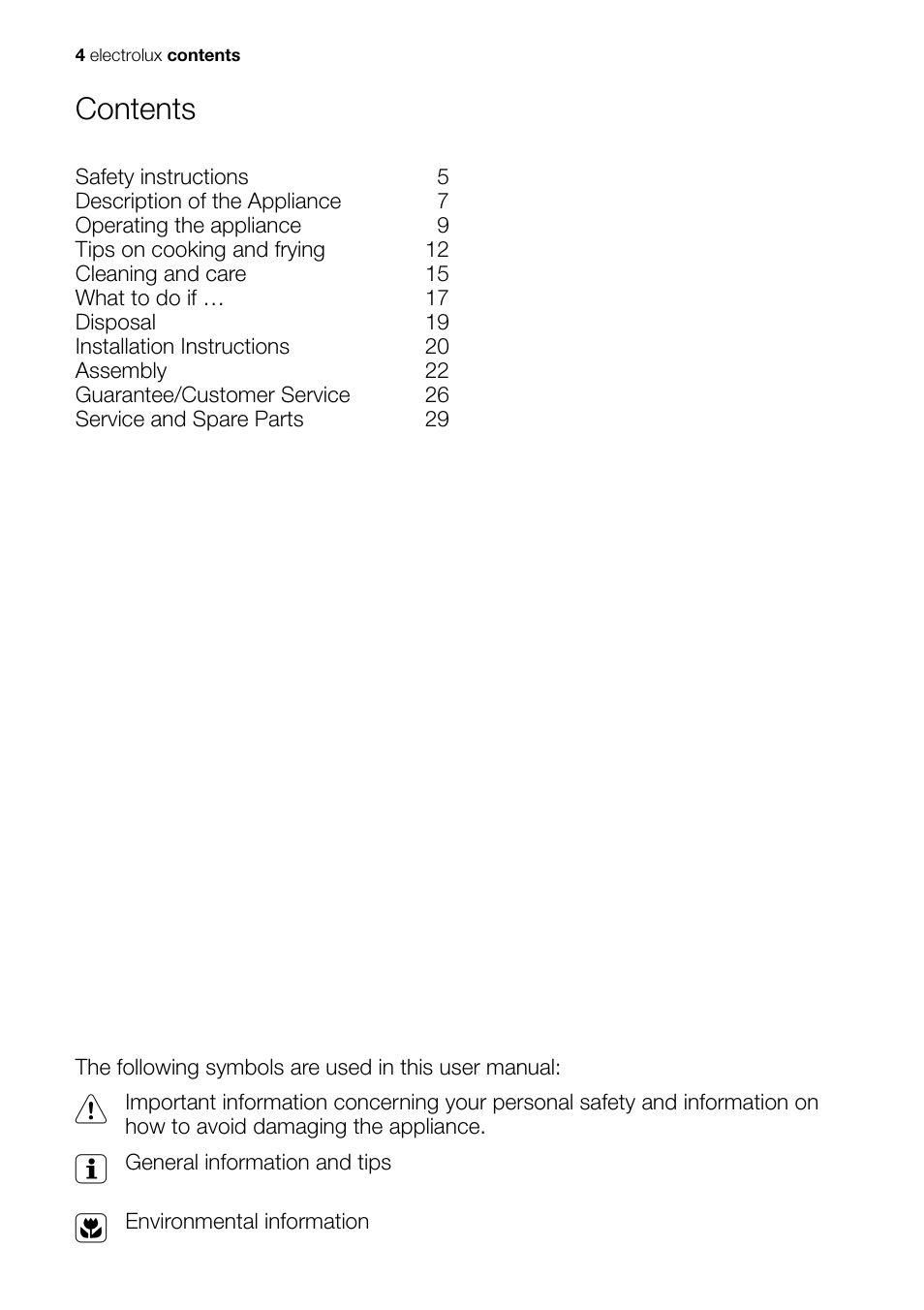 Electrolux EHS 60020 K User Manual | Page 4 / 32