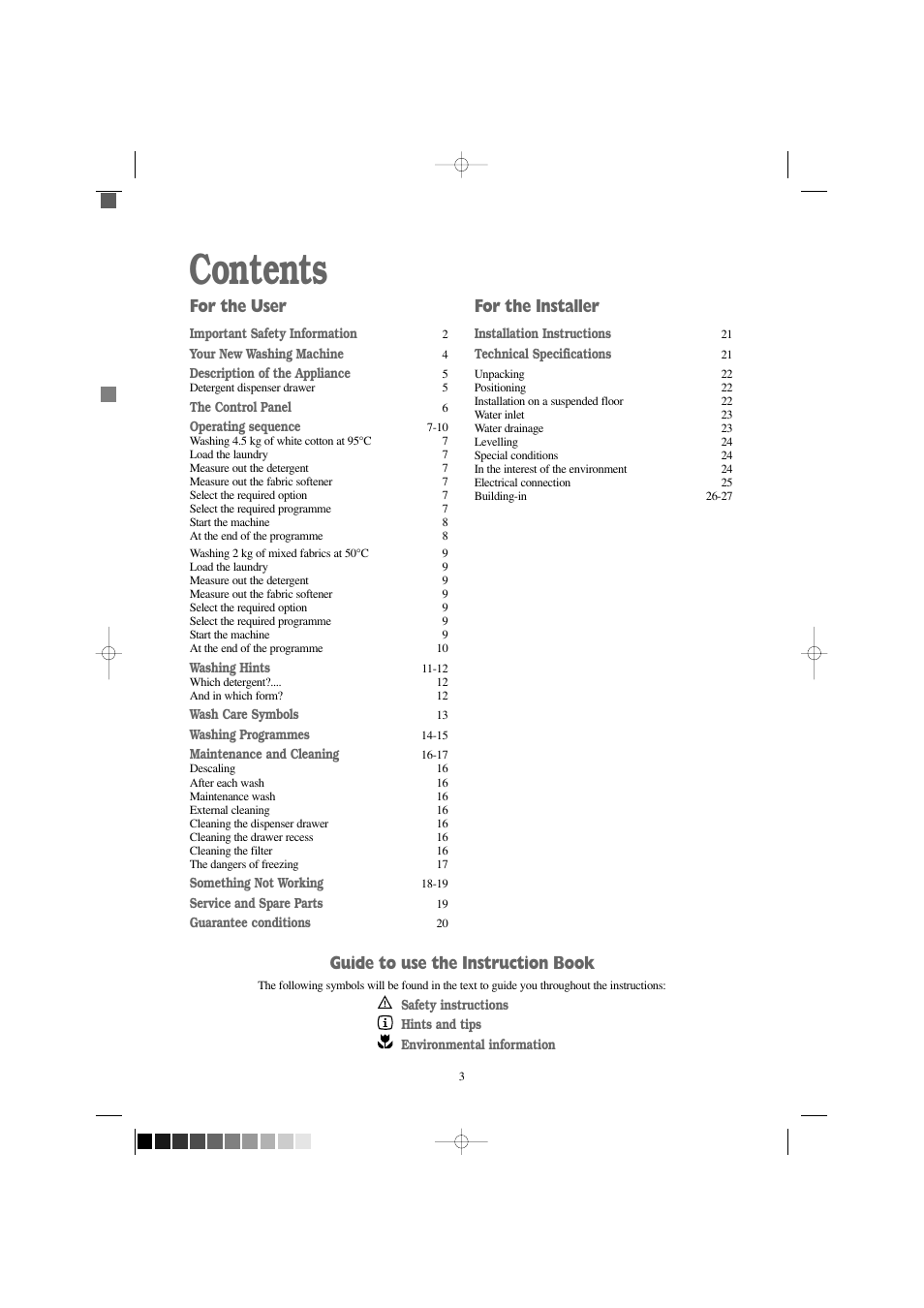 Electrolux EW 1000 I User Manual | Page 3 / 28
