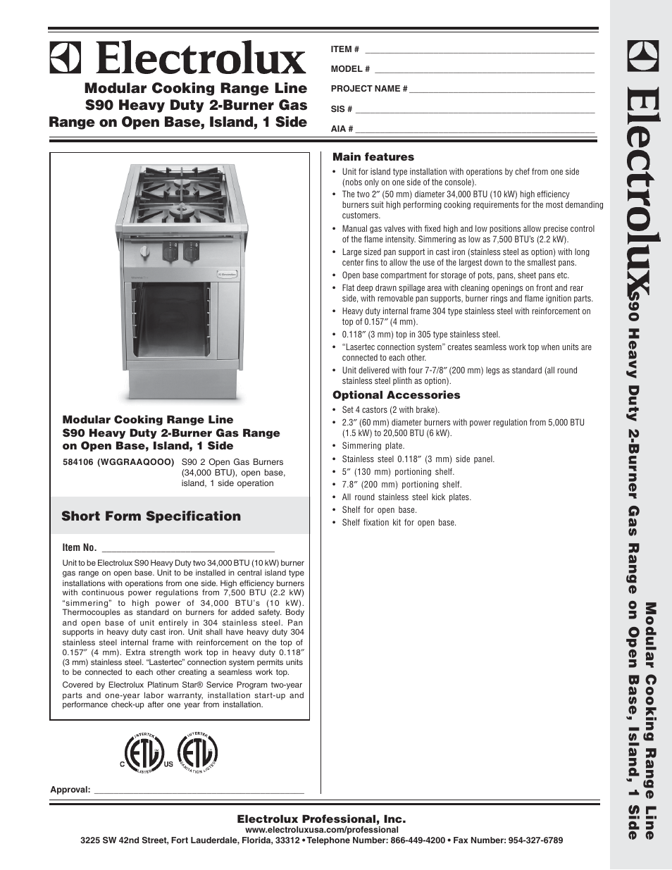 Electrolux 584106 User Manual | 2 pages
