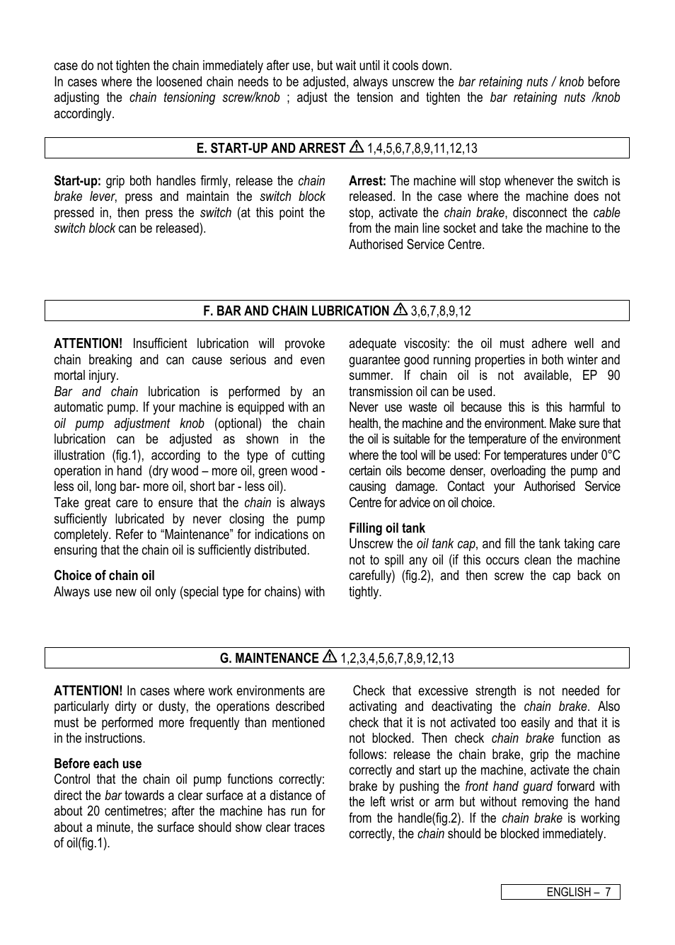 Electrolux Chain Saw User Manual | Page 11 / 16