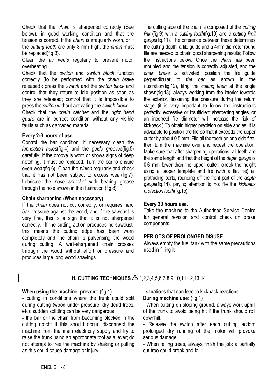 Electrolux Chain Saw User Manual | Page 12 / 16