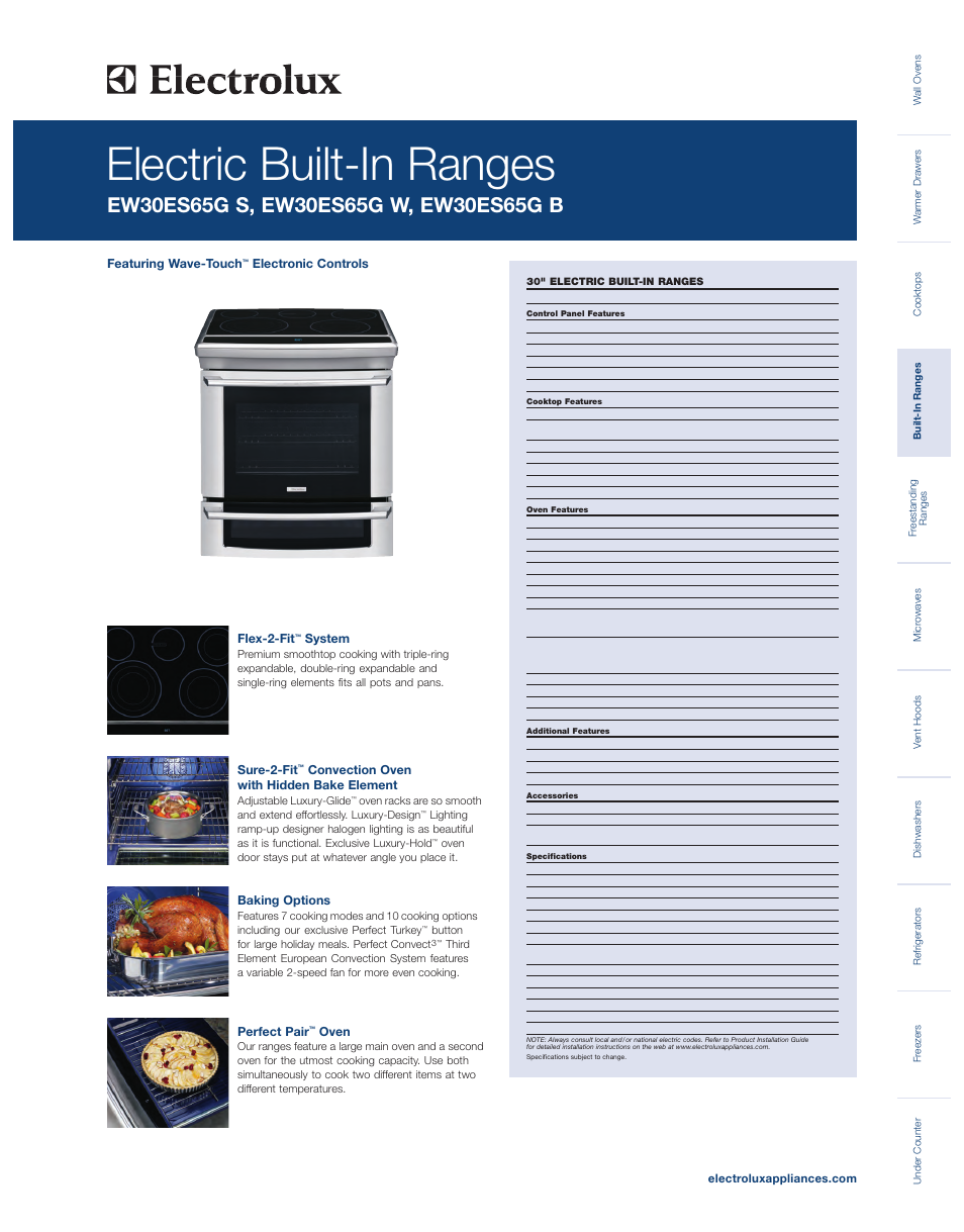Electrolux WAVE-TOUCH EW30ES65G S User Manual | 2 pages