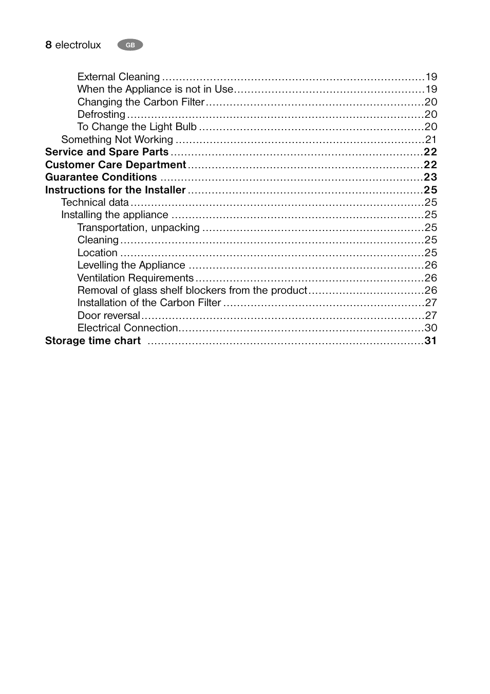 Electrolux U30414 ENB 39400 W User Manual | Page 8 / 36