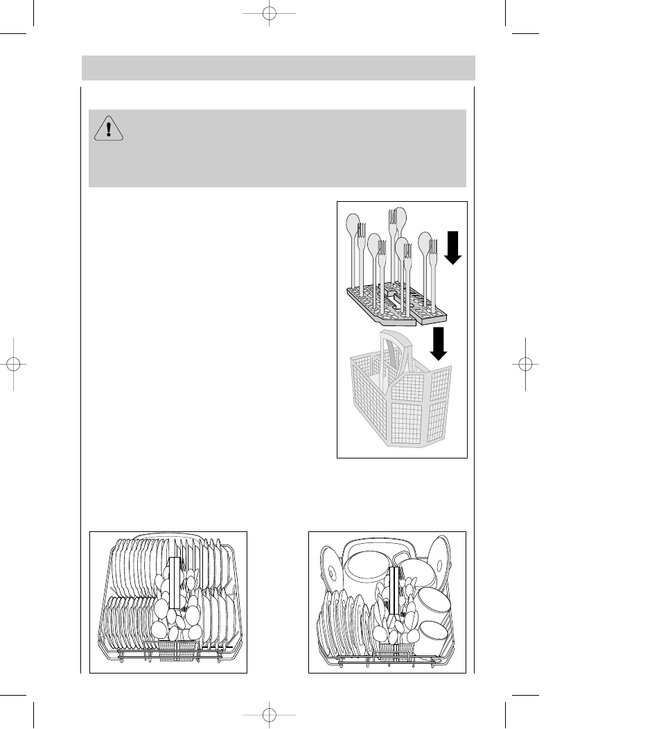 The lower basket, The cutlery basket | Electrolux 5041 User Manual | Page 13 / 36