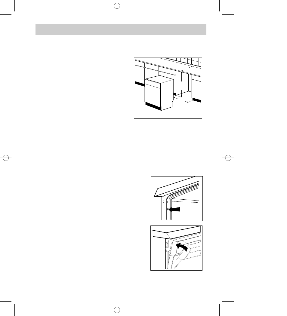 Installation and connection instructions, Fitting under a counter, Levelling | Electrolux 5041 User Manual | Page 31 / 36