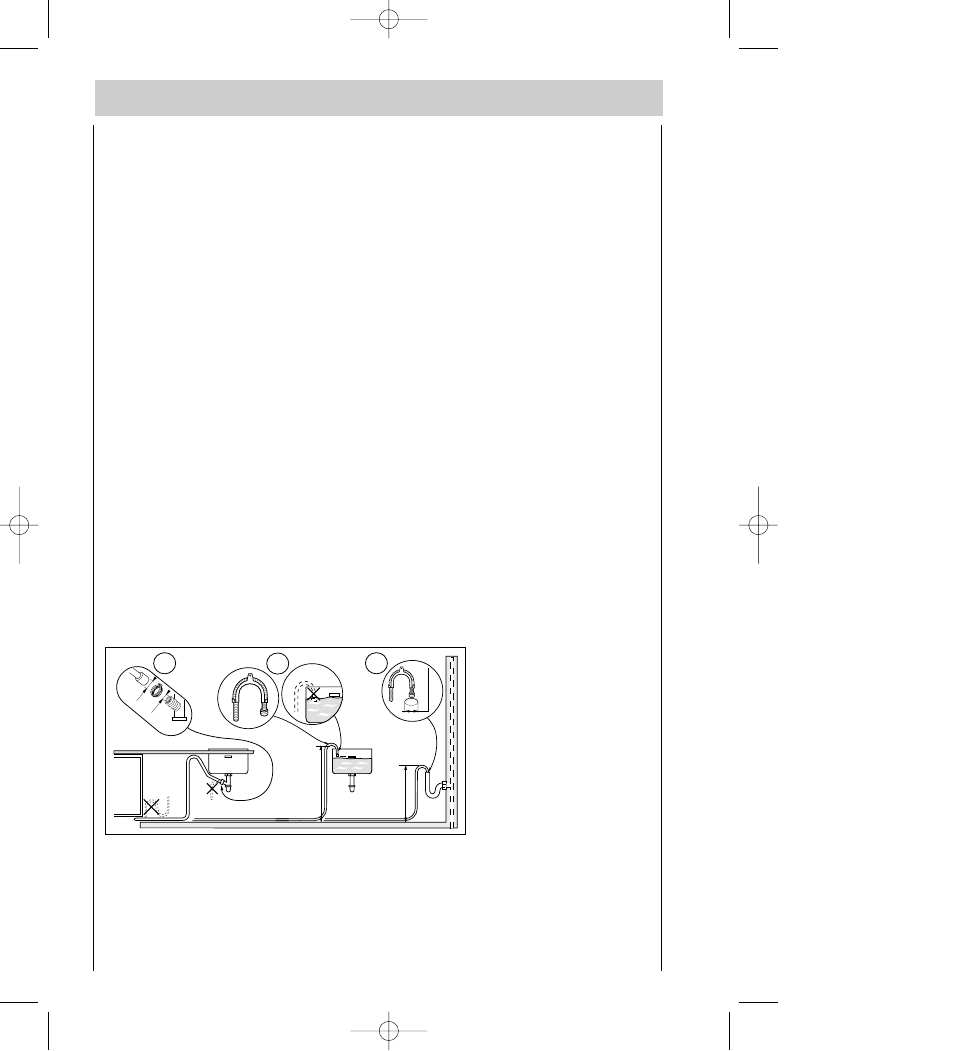 Water outlet connection, Connecting the water supply | Electrolux 5041 User Manual | Page 32 / 36
