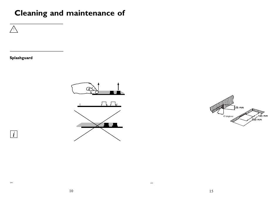 Cleaning and maintenance of | Electrolux 6310 DK User Manual | Page 10 / 12