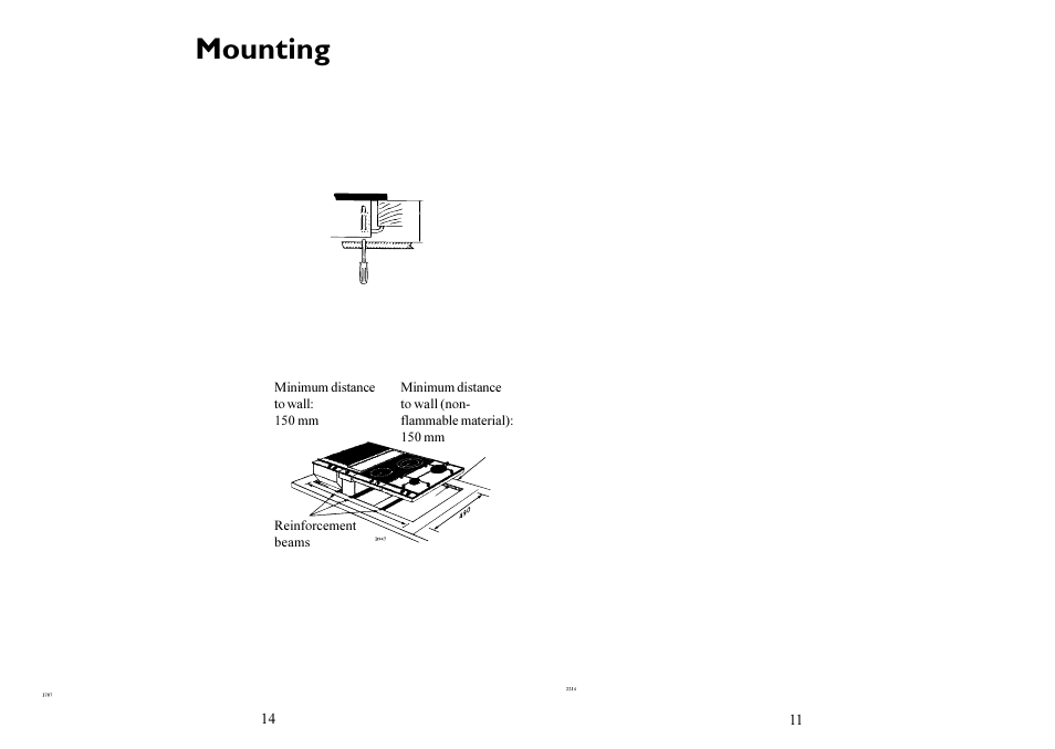 Mounting | Electrolux 6310 DK User Manual | Page 11 / 12