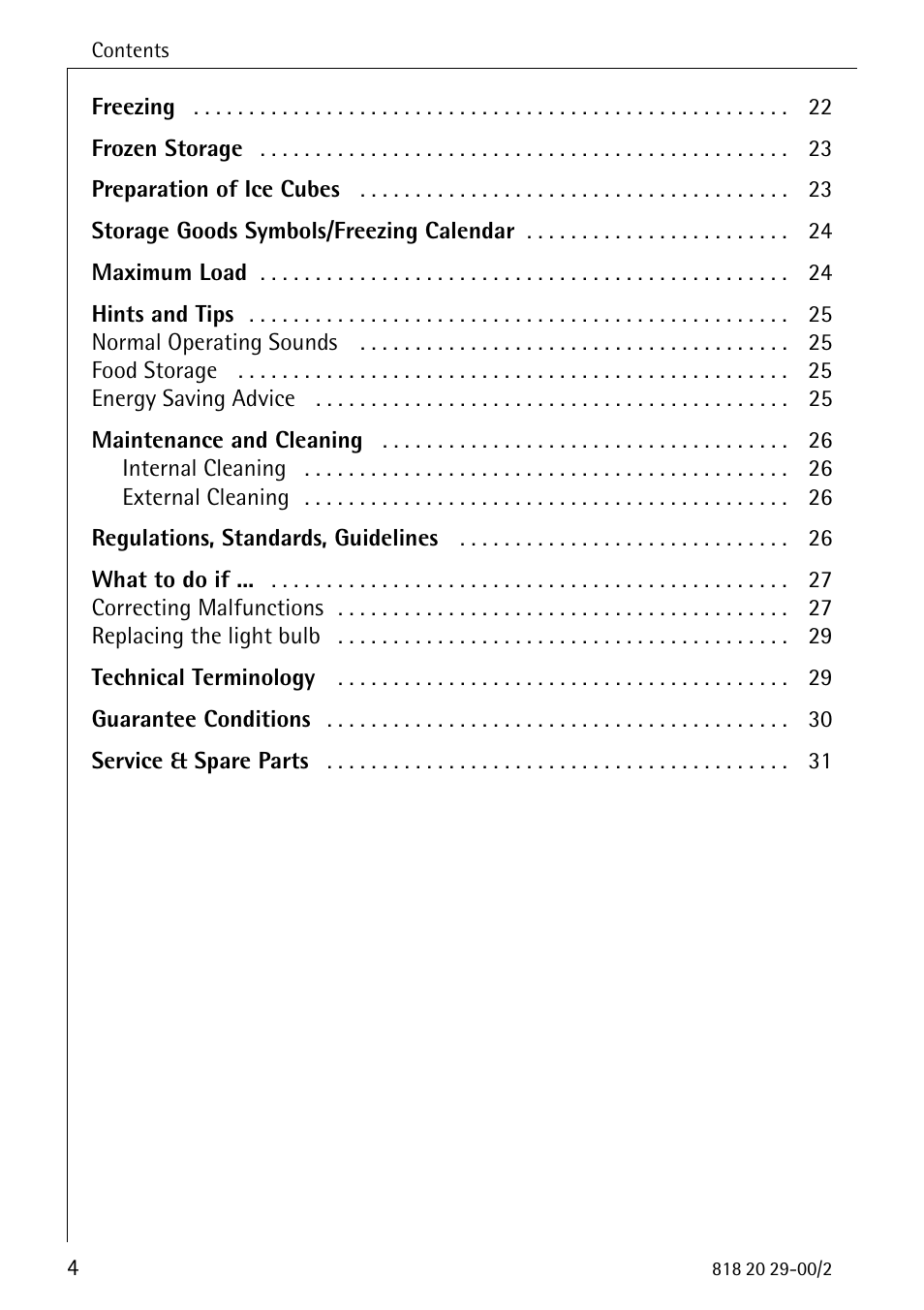 Electrolux 2494-6 GA User Manual | Page 4 / 32