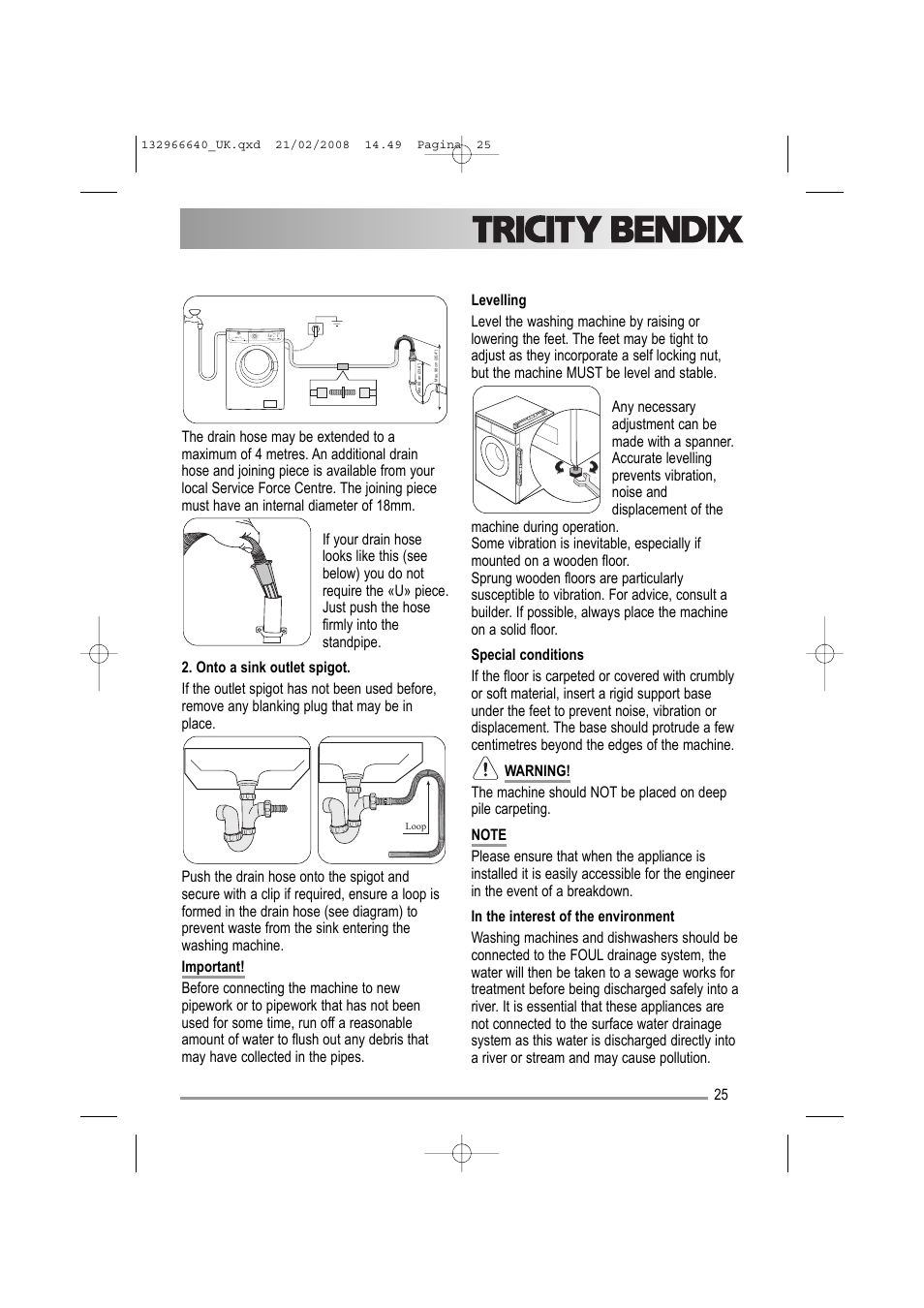 Electrolux AW 1402 W User Manual | Page 25 / 28