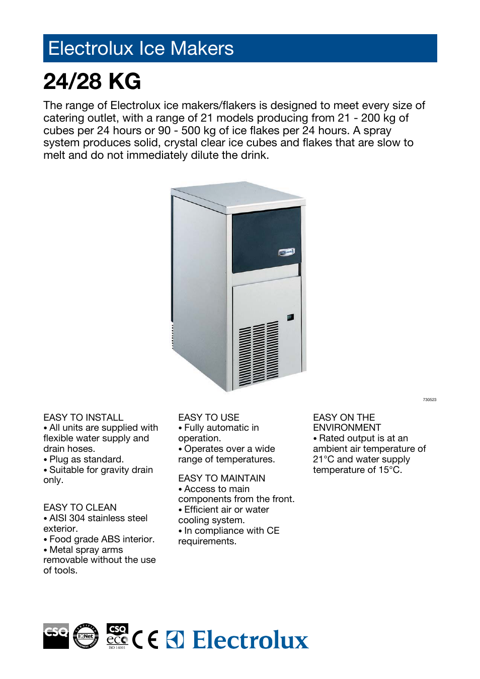 Electrolux RIMC029SA User Manual | 2 pages