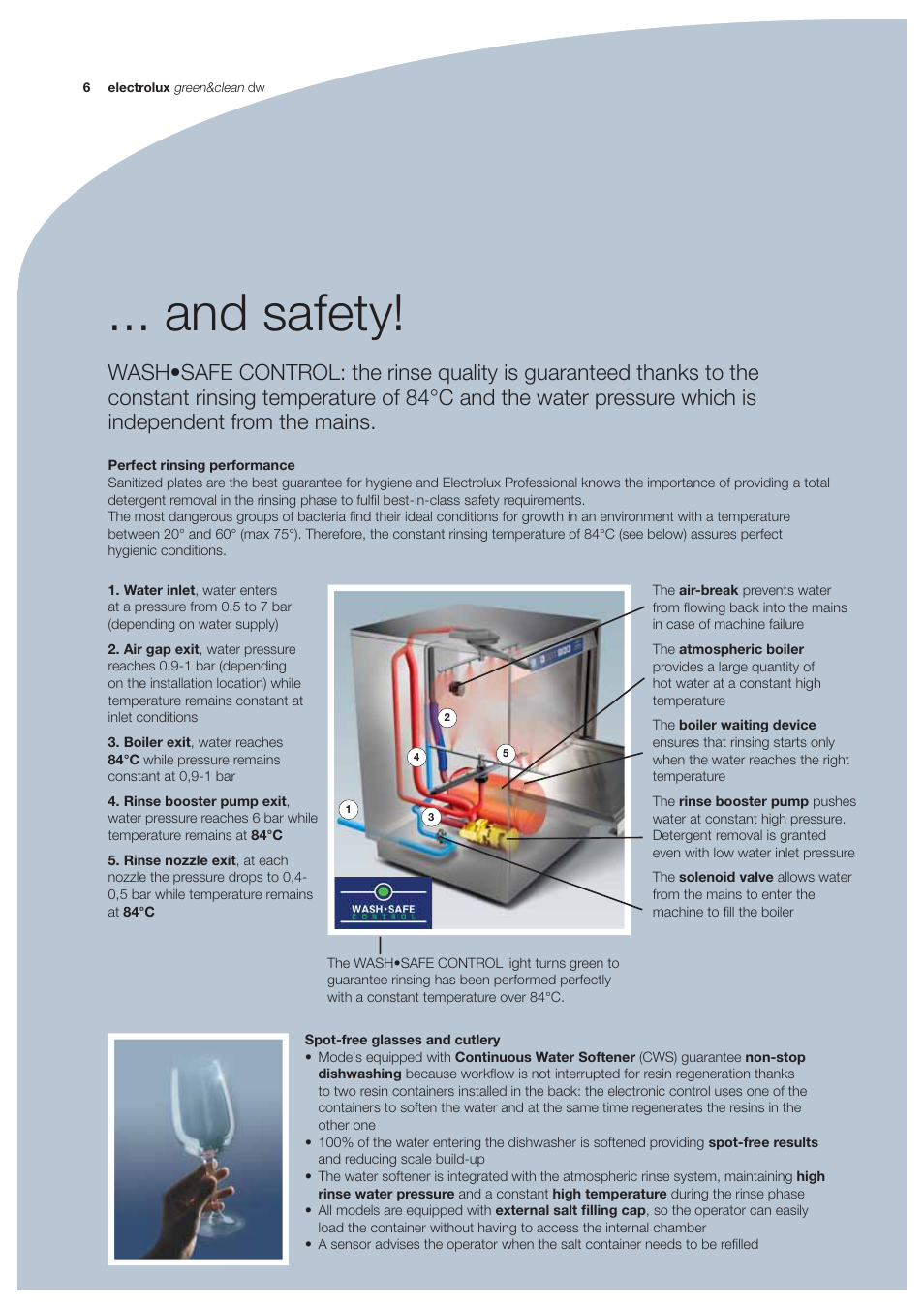 And safety | Electrolux Dishwashing EUC1 User Manual | Page 6 / 20