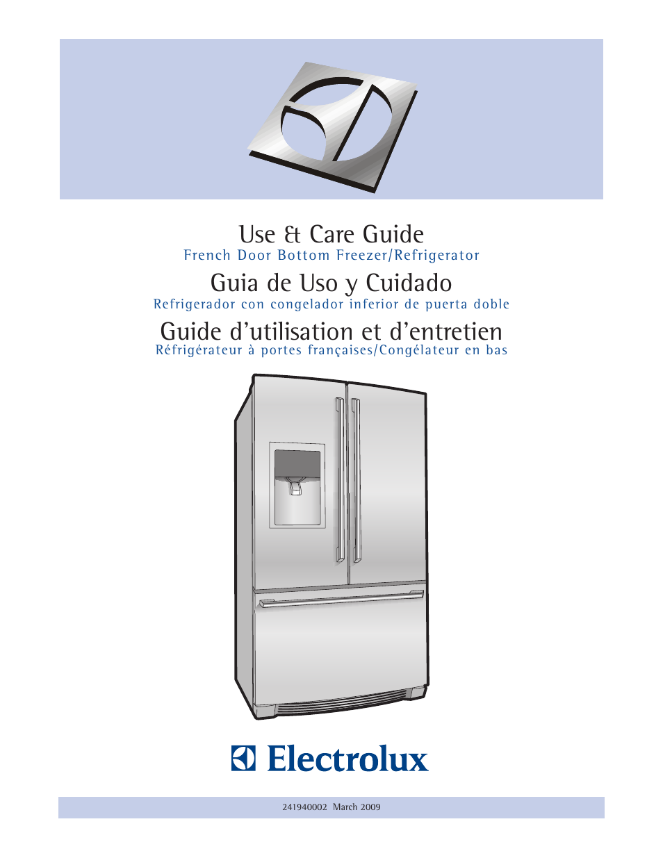 Electrolux 241940002 User Manual | 37 pages