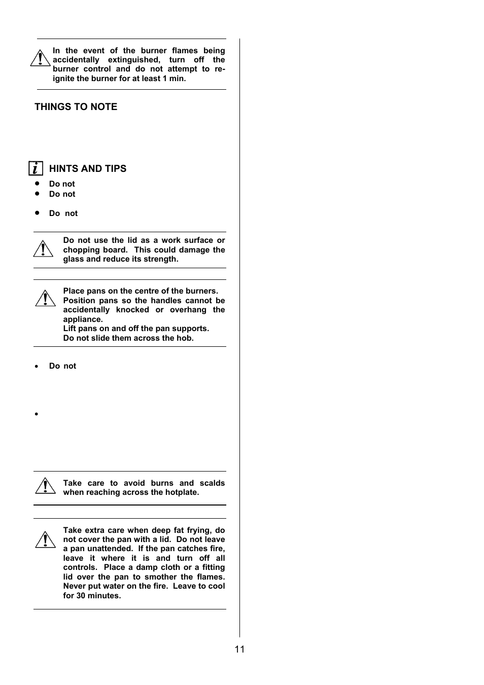 Hints and tips | Electrolux U27498 EKG5547 User Manual | Page 11 / 40