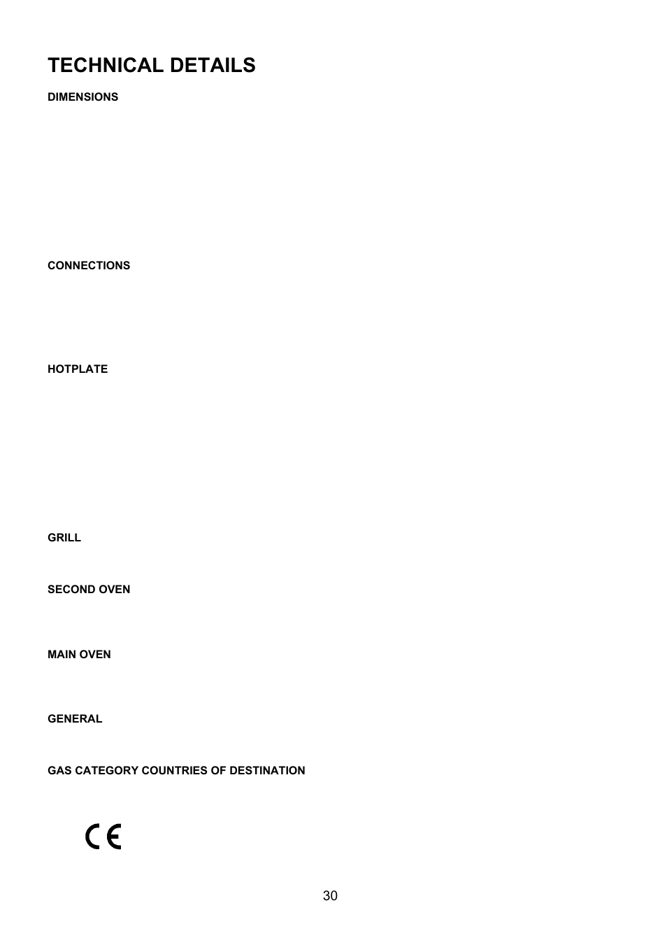 Technical details | Electrolux U27498 EKG5547 User Manual | Page 30 / 40