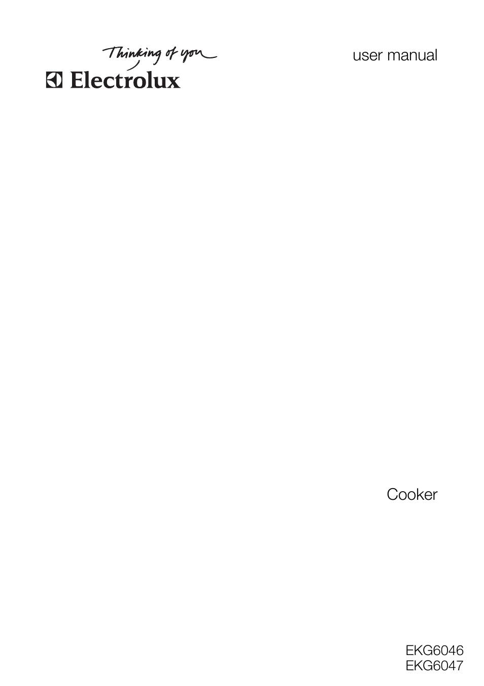 Electrolux EKG6047 User Manual | 28 pages