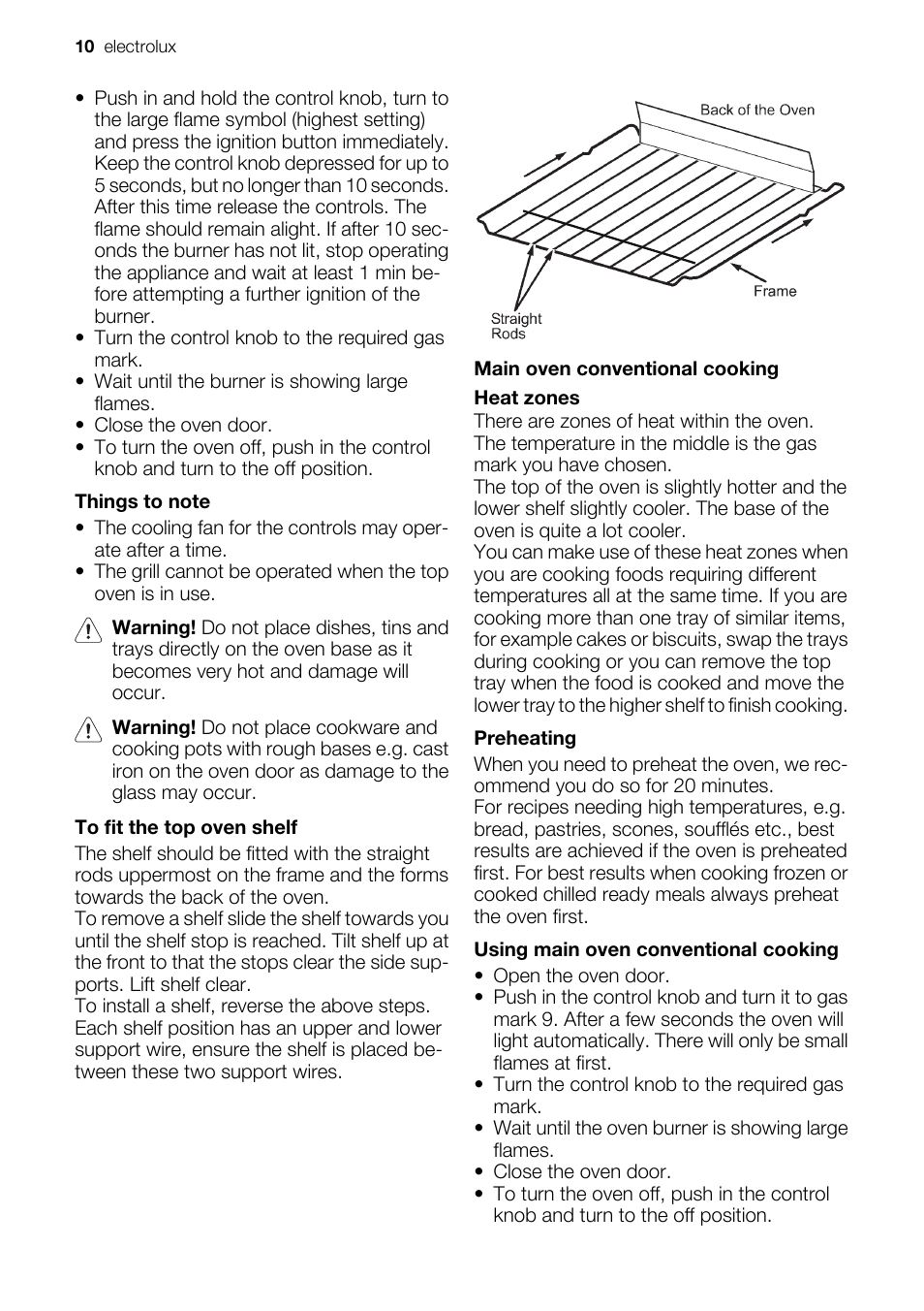 Electrolux EKG6047 User Manual | Page 10 / 28