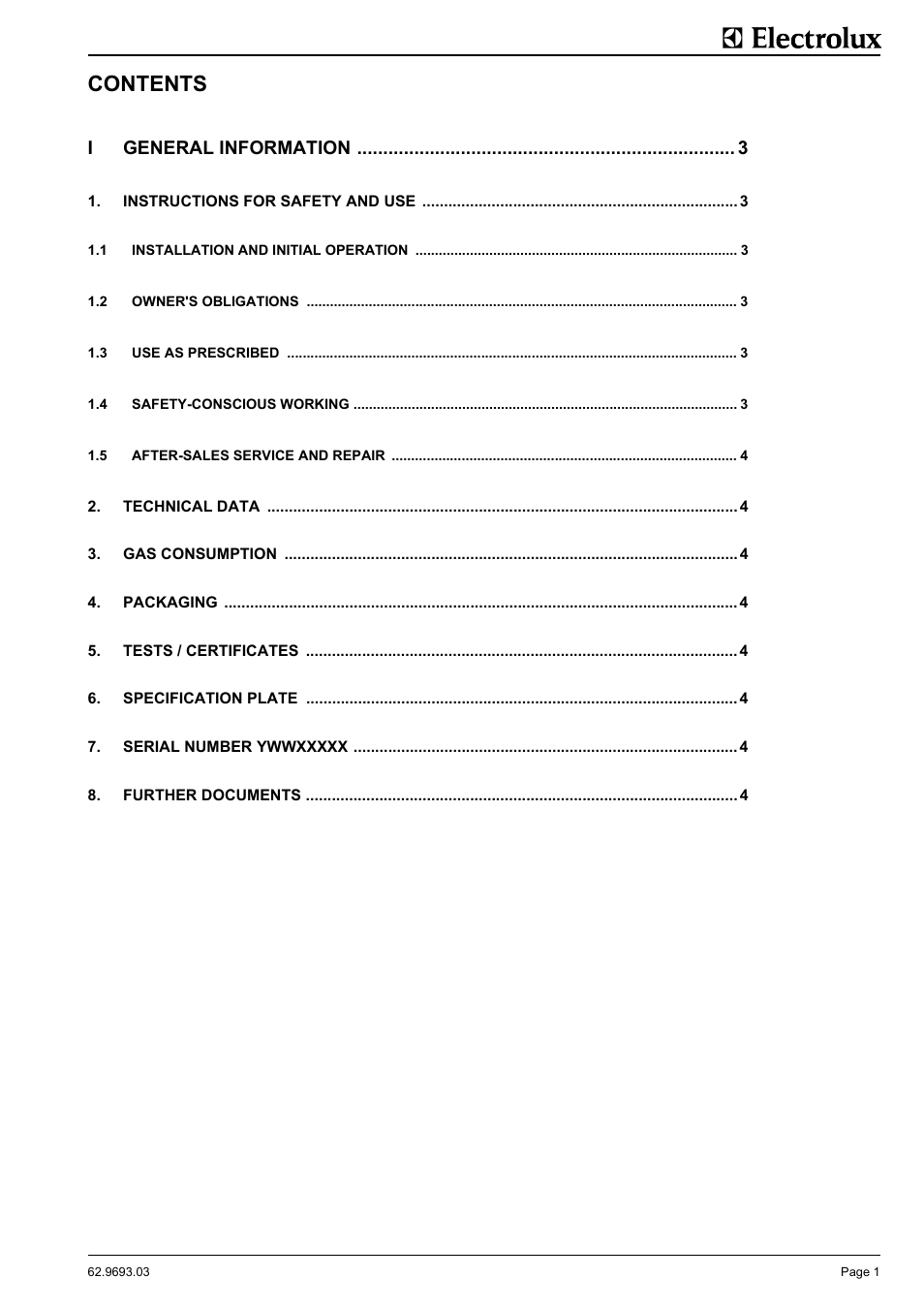 Electrolux Thermetic 583394 User Manual | Page 3 / 12