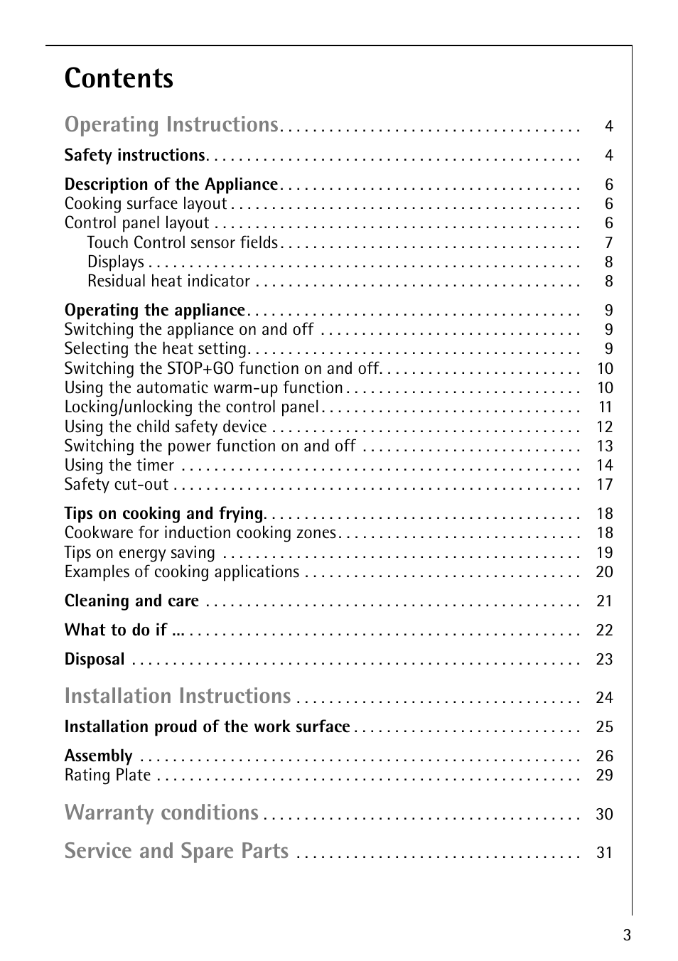 Electrolux 68001KF-N User Manual | Page 3 / 32