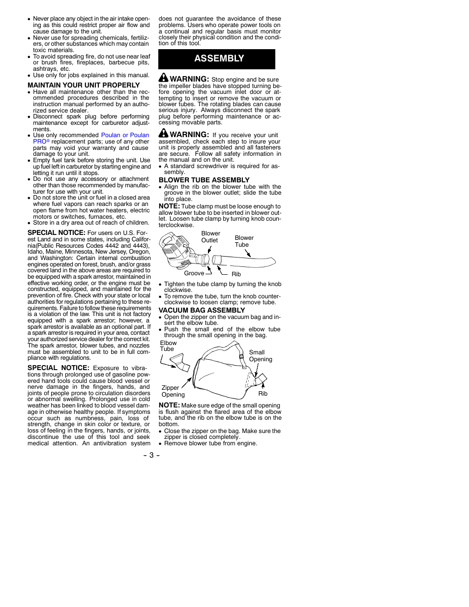 Assembly | Electrolux BVM200 User Manual | Page 3 / 8